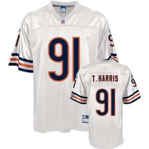 Tommie Harris Youth Jersey Reebok White Replica #91 Chicago Bears 