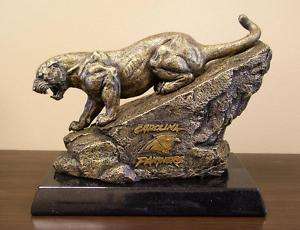 Carolina Panthers Bronze Desktop Statue by Tim Wolfe  