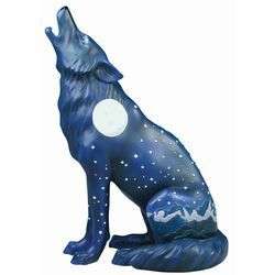 Wolf   Howling, Sitting, Moon, Stars, Nightime  