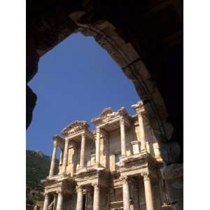  Ruins of Library, Bibliotheque of Celsius, Ephesus, Turkey 