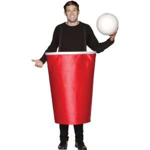 Lets Party By Rasta Imposta Beer Pong Cup Adult Costume / Red   Size 
