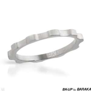   Baraka Stainless Steel Unisex Ring   Size 7 BK UP BY BARAKA Jewelry