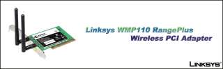 NEW Linksys WMP110 Rangeplus Wireless PCI Adapter  