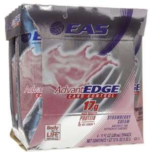 EAS AdvantEdge Carb Control Shakes    Strawberry Cream    11 oz., 4 Pk 