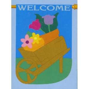  Welcome Floral Wheelbarrow Patio, Lawn & Garden