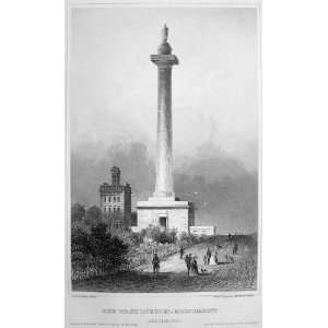  BALTIMORE Maryland View of Column Monument to George 