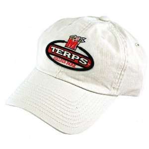 Maryland Terrapins Khaki Vintage Oval Hat  Sports 