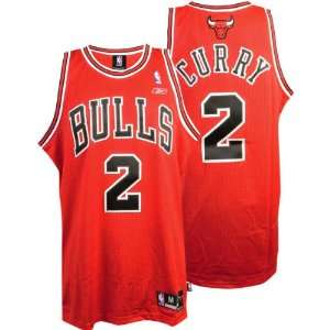  Eddy Curry Red Reebok NBA Swingman Chicago Bulls Jersey 