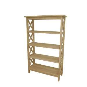  Whitewood X sided shelf unit   4 tier  Home accents 