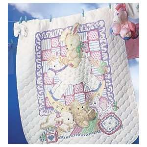  Dimensions Rocking Horse Baby Stmpd X Stitch Quilt Kit 