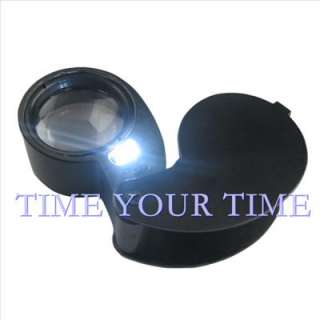 40x 25mm Jewelers Eye Loupe Magnifier Magnifying Glass BLACK  