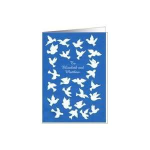  White Doves Customizable Passover Card   Peace Card 