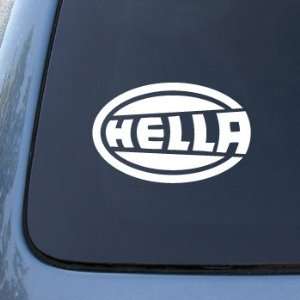HELLA Lights Lighting   6 WHITE   Car, Truck, Notebook, Vinyl Decal 