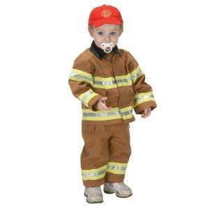  Lets Party By Aeromax Jr. Fire Fighter Suit Tan Toddler 