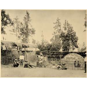  1894 Midwinter Fair Arizona Indian Village Taber Print 