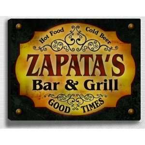  Zapatas Bar & Grill 14 x 11 Collectible Stretched 