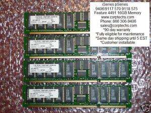 IBM 4491 16GB memory (4x4GB) i5 p5 iseries pseries  