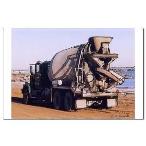  Cement Mixer Truck   Poster Print 15.25 X 11 Beach Mini 