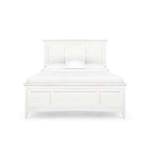   Kenley Full Panel Bed with 2 Storage Rails in White Finish Y1875 6451