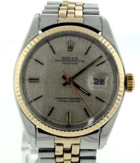 Rolex Datejust 18k and Stainless Steel Mens 1969 Watch  
