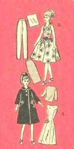 MAIL ORDER BARBIE DOLL CLOTHES PATTERN #4784  