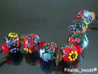 PIKALDAlampwork 7+8 beads collection setSPRINGSRA  