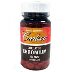  Chromium 200 mcg 100 Tablets   Carlson Labs