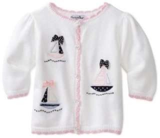    Hartstrings Baby girls Newborn Sailboat Cardigan Sweater Clothing