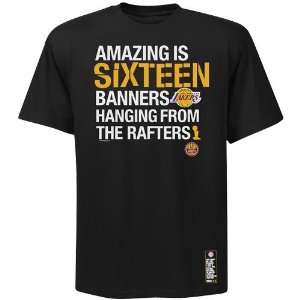  Majestic Los Angeles Lakers Black 2010 NBA Champions ESPN 