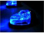 Auto Windshield Nozzle Washer LED Light color Blue  