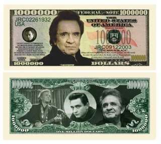 Johnny Cash Collectors Million Dollar Bills (5/$3.00)  