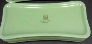 Lenox Giftware Sage Green Covered Vanity Trinket Dresser Jewelry Box 