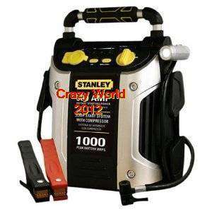 New Stanley 500 Amp Jump Starter with Compressor  