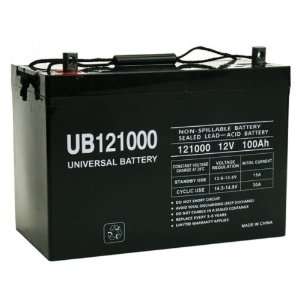   12V 100Ah AGM Sealed Lead Acid Battery UB121000 Group 27 Electronics