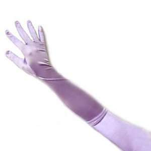 23 Long Lilac Light purple Lavender Satin stretch Opera Bridal Gloves 
