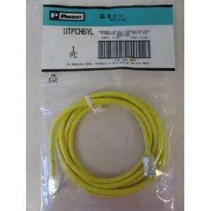  Panduit 6 Ft CAT5e Patch Cable/Cord, Yellow UTPCH6YL 