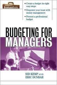 Budgeting for Managers, (0071391339), Sid Kemp, Textbooks   Barnes 