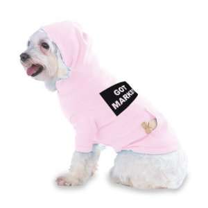  GOT MARKS? Hooded (Hoody) T Shirt with pocket for your Dog 