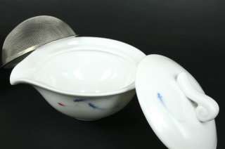 Porcelain Gaiwan & Tea Cups Joyful Fish   