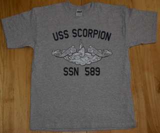 US Navy USS Scorpion SSN 589 Submarine T Shirt  