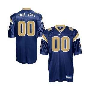  Reebok NFL Equipment St.Louis Rams Navy Blue Authentic 