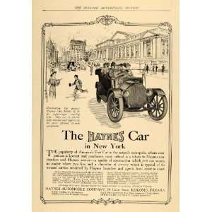 1912 Ad Haynes Car Automobile Model 22 Kokomo Motor   Original Print 
