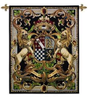 MEDIEVAL COAT OF ARMS CREST ART TAPESTRY WALL HANGING 2  