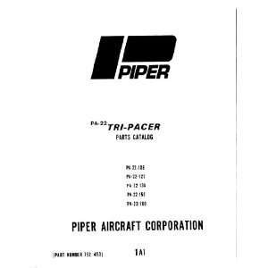  Piper Aircraft Pa 22 Tri Pacer Parts Catalog Manual Piper 