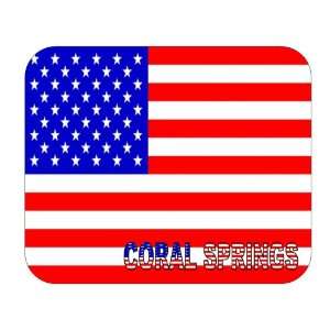  US Flag   Coral Springs, Florida (FL) Mouse Pad 