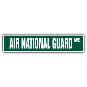  AIR NATIONAL GUARD  Street Sign  military force gift 
