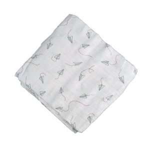  Liam the Brave Swaddle Blanket   B (Paper Airplanes) Baby