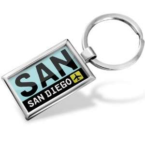 Keychain Airport code SAN / San Diego country United States   Hand 