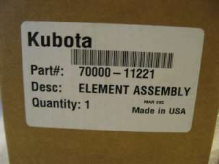 Up for consideration is a Kubota B 7100 Air Filter part #70000 11221 