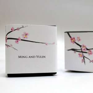  Cherry Blossom Cube Favor Box Wrap W1024 42 Quantity of 20 